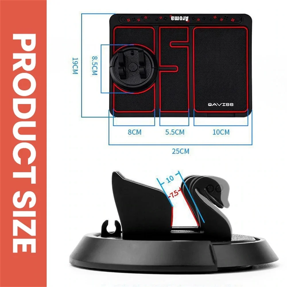 Multifunction Non Slip Phone Pad Car Dashboard Non Slip Grip Sticky Pad Phone Holder Mat Anti-skid Silicone Mat Car Accessories