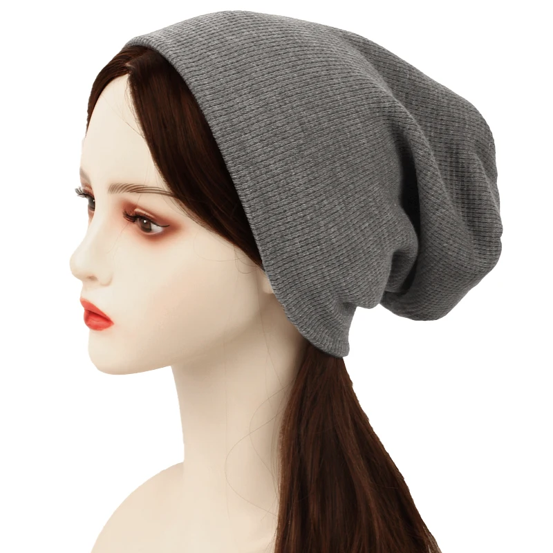 Geebro Fashion Women's Fashion Beanie Hat New Autumn Winter Solid Color Hats Female Soft Knit Cap Hip Hop  Skullies Gorras 4