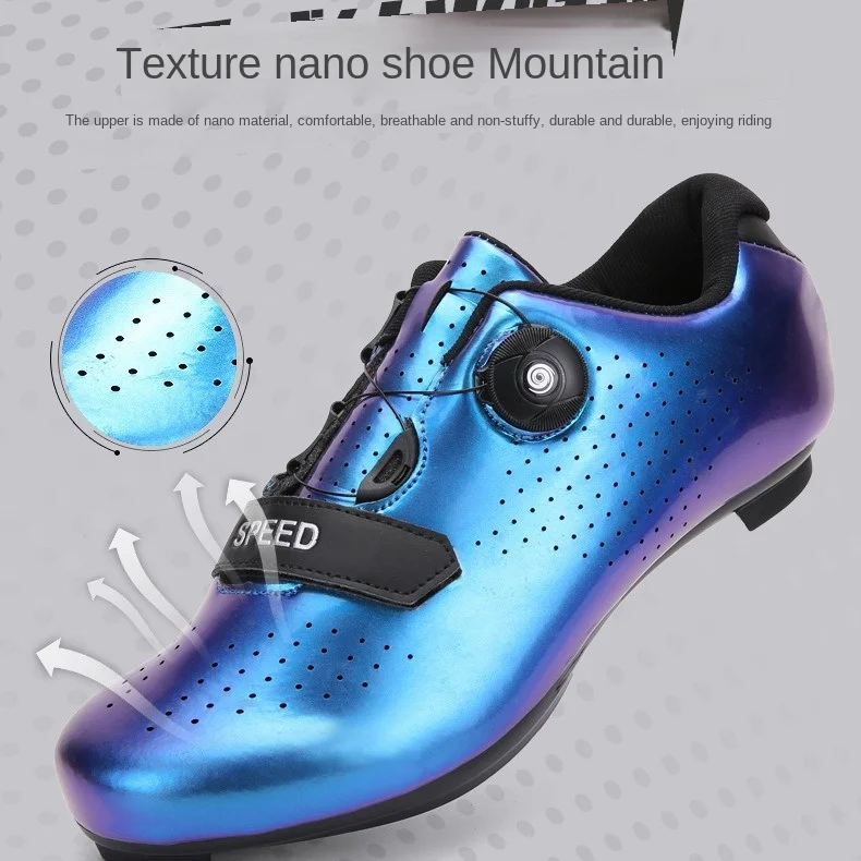 Mountain Bike Lock for Men Women Hard-soled Spinning Shoes Bicycle Lock Wide-soled Riding cycling shoes