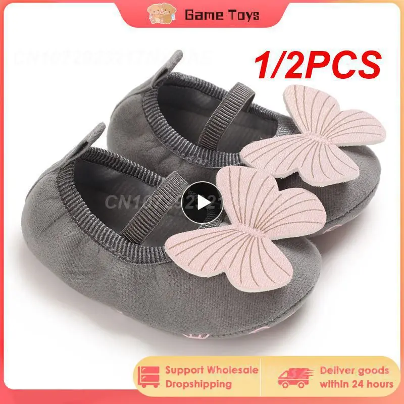 

1/2PCS Toddler Baby Bowknot Shoes Newborn Cotton Shoes Soft Sole Crib Shoes Spring Autumn First Walkers 0-18M Free