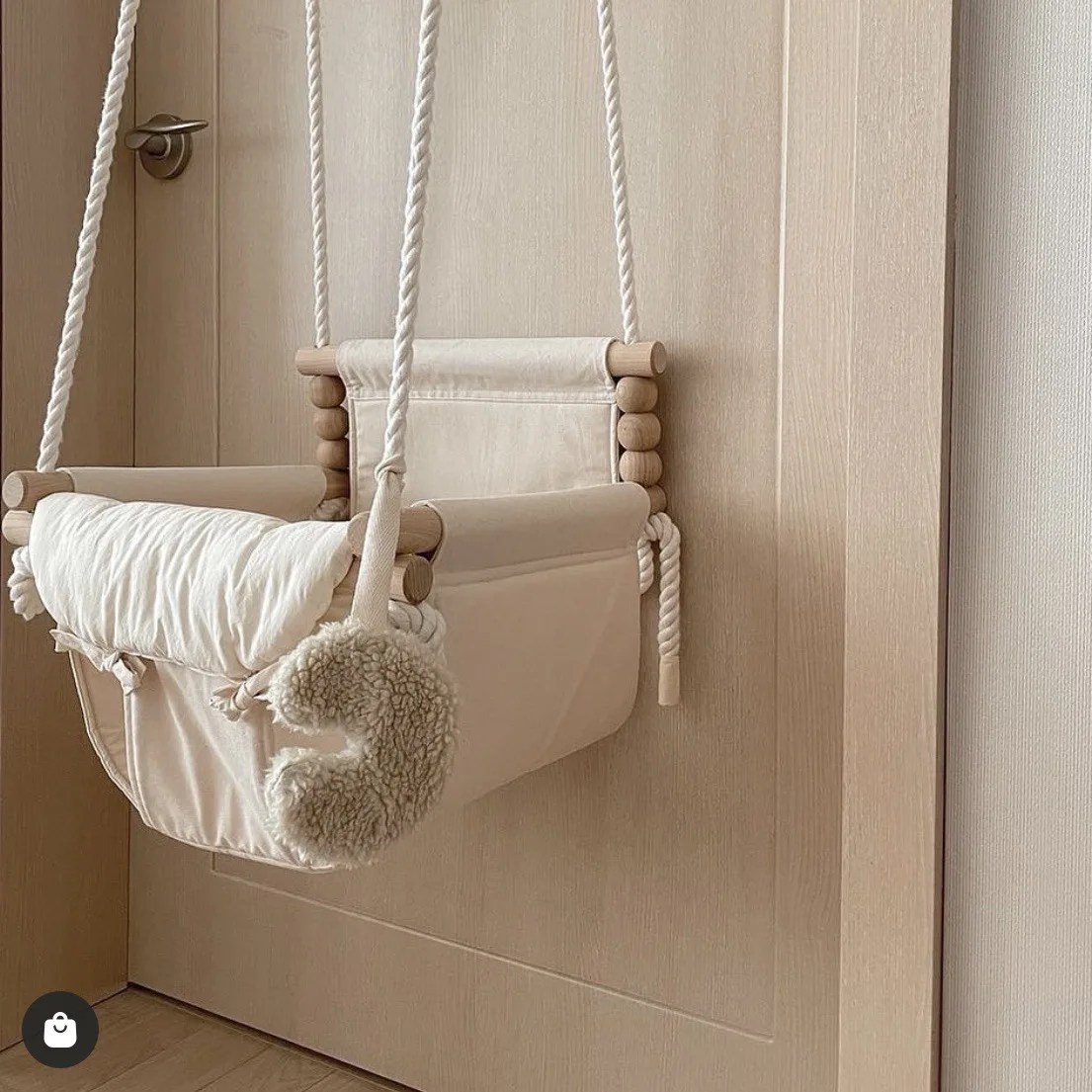 INS Nordic Baby Swing Infant Household Indoor Hanging Chair Baby Small Hanging Basket Swing Cloth Rocking Chair Children children swing toys