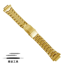High - Quality Stainless Steel Watchband - Premium Metal Strap Bracelet - GM - 2100 (Gold)