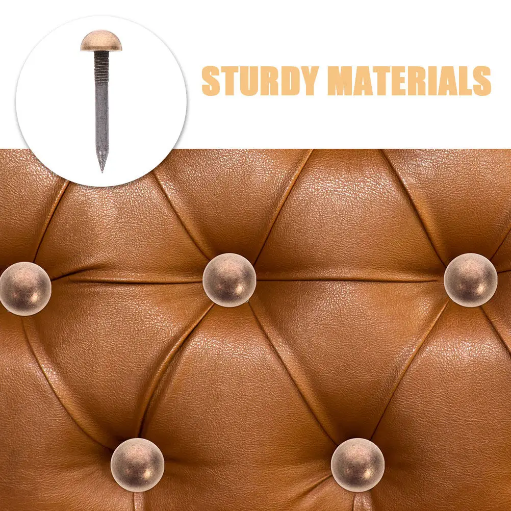 10Pcs 빈티지 스타일 가구 장 못 황동 느낌 장식 못 가구 DIY 프로젝트 소파 헤드보드 의자 녹 방지