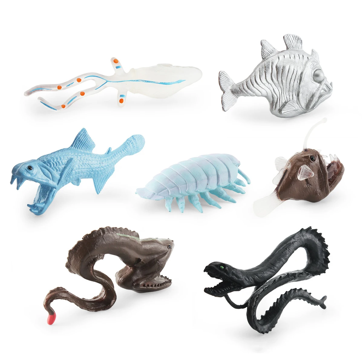 thumbnail image 1 of Figuras de simulación de vida marina en el océano, figuras de acción de animales antiguos, figuras para niños, modelo de dinosaurio para acuario, colección de juguetes de cumpleaños, 1 of 5