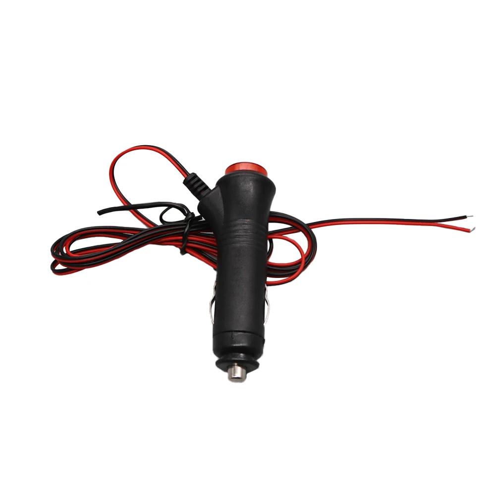 

Replacement Power Cord Adapter ABS Black+red Installation On Off Switch Power 5W Cord Fitment For 12V Cars Male