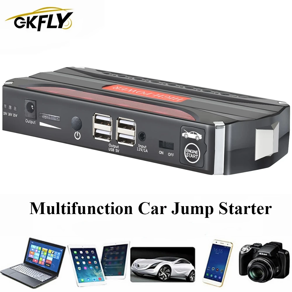 

GKFLY 600A Car Jump Starter Power Bank Portable Car Battery Booster Buster Charger 12V Starting Device Diesel Car Starter