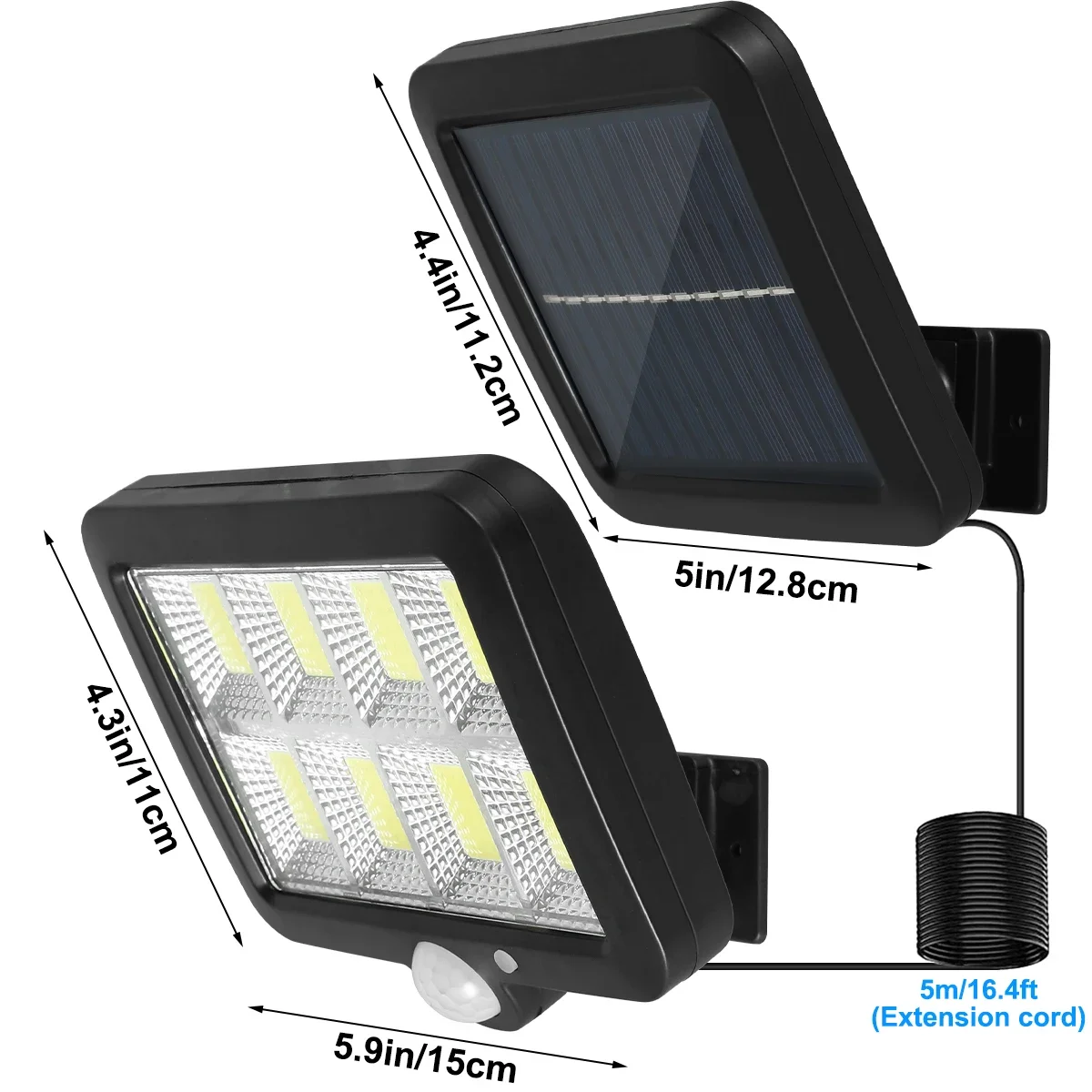 160 COB Solar LED Light Outdoor Spotlight Motion Sensor Solar Lamp With Panels Indoor Outdoor Lighting SolarS Street Lamp led lamp solar garden lights led street lamp
