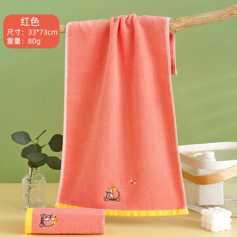 Cotton Baby Towels Soft Cartoon Children Bath Towel for Newborns Kids Handkerchief Bathing Shower Face Washcloth Wipe 73x33cm