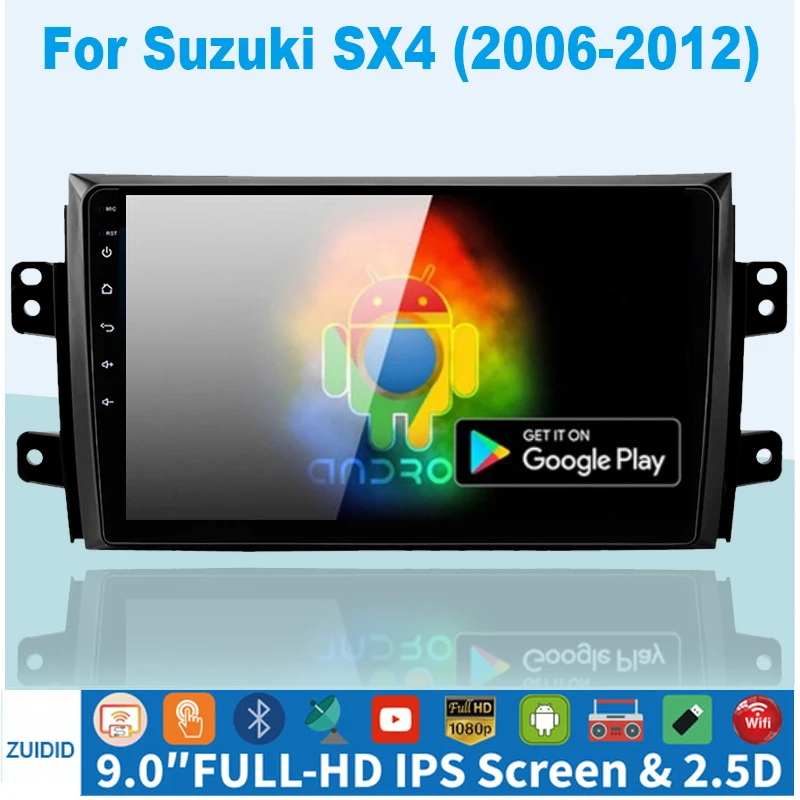 

2G+32G Android 10.0 Car Radio Multimedia Player For Suzuki SX4 2006-2011 2012 2013 For Fiat Sedici 2005-2014 Navigation 2 din