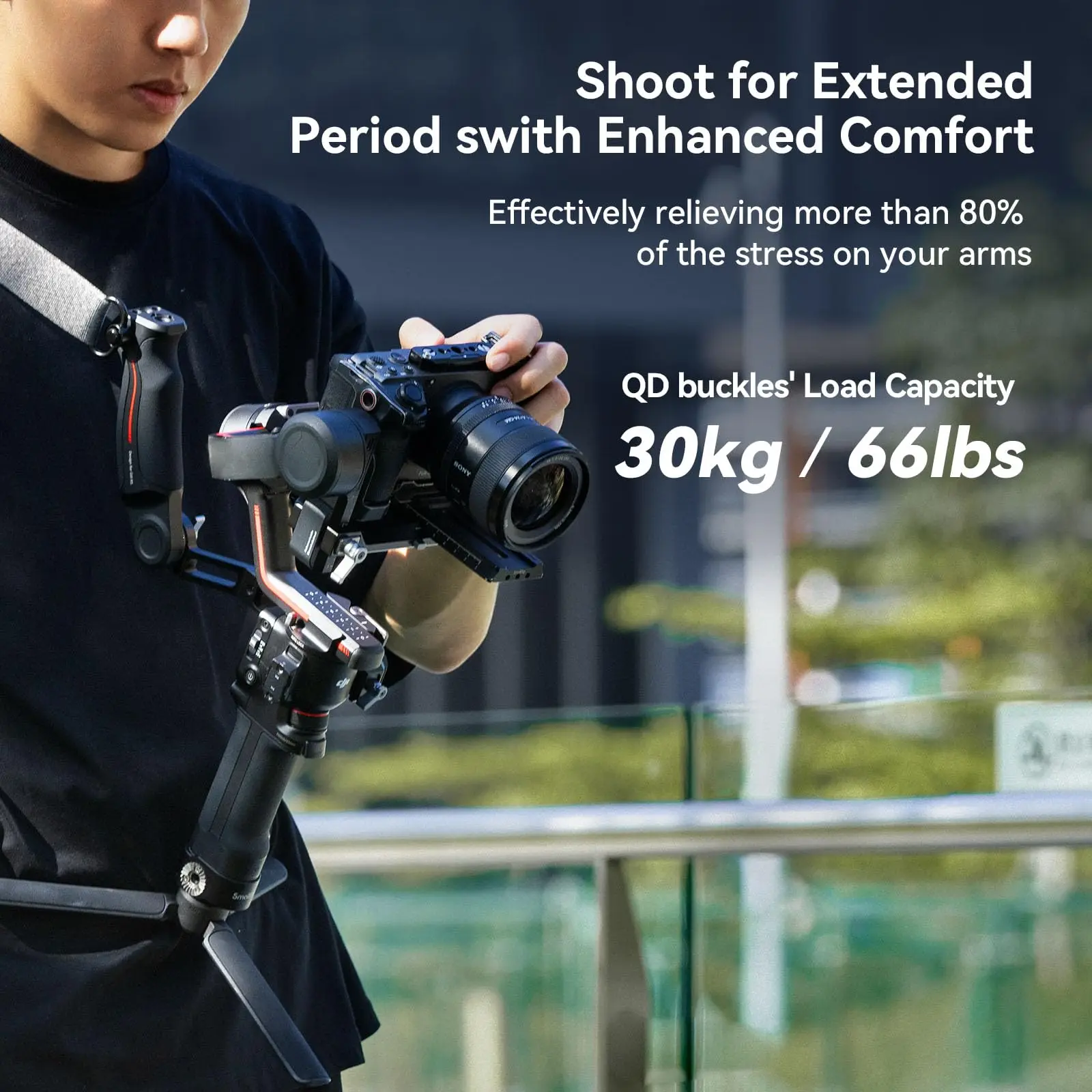 SmallRig, compatível com alça Sling, Gimbal Belt