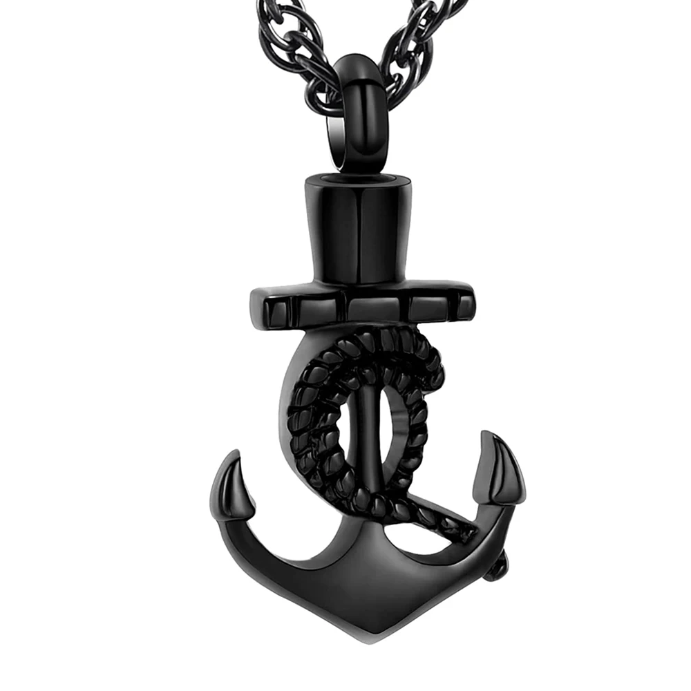 Urn Necklaces For Ashes Memorial Cremation Women Men Heart Anchor
