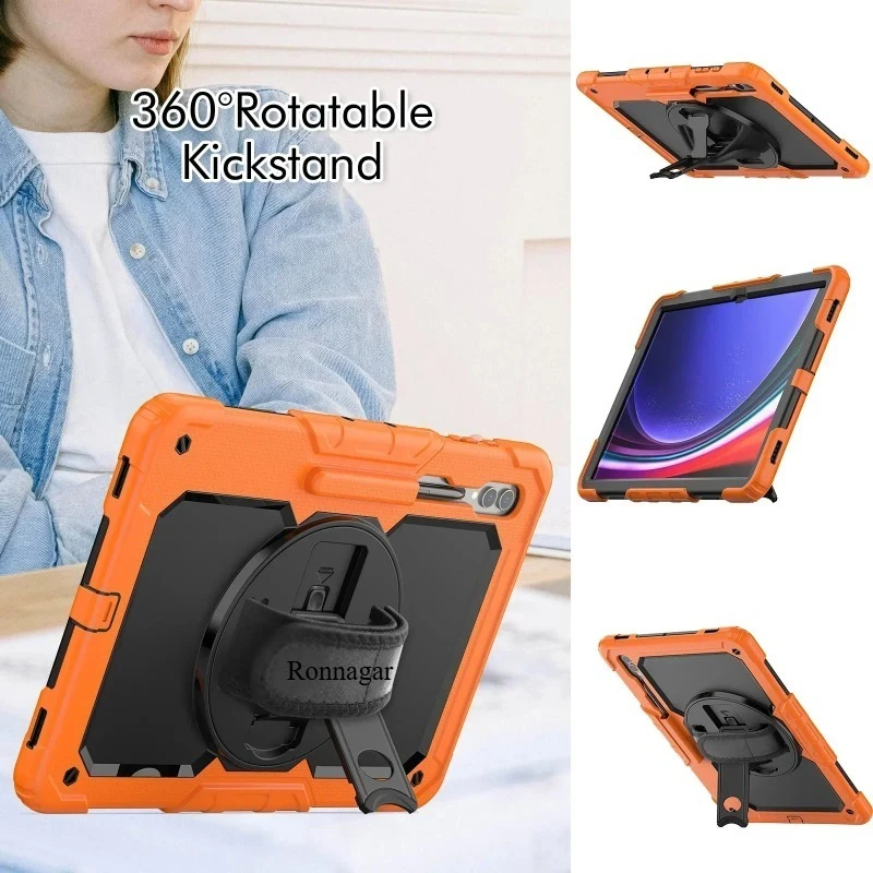 Heavy Duty Shockproof Protective Tablet Case with Screen Protector, 13.1″
