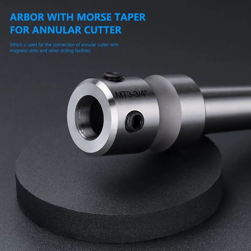  3/4 Inch Morse Taper Arbor MT2 MT3 Hollow Drill Bit Holder For Metal Working Weldon Shank HSS Annular Cutter Arbor