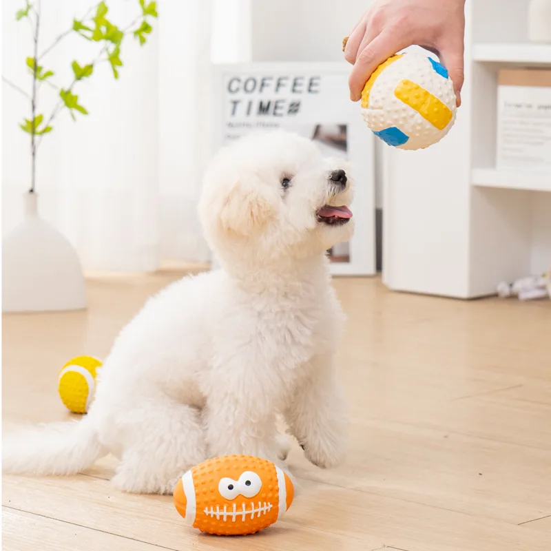 Jouets en Latex pour Chiens - Ballons Rugby, Football, Baseball - 2025 - Vêtement et accessoires pour chiens - Doglovedesign