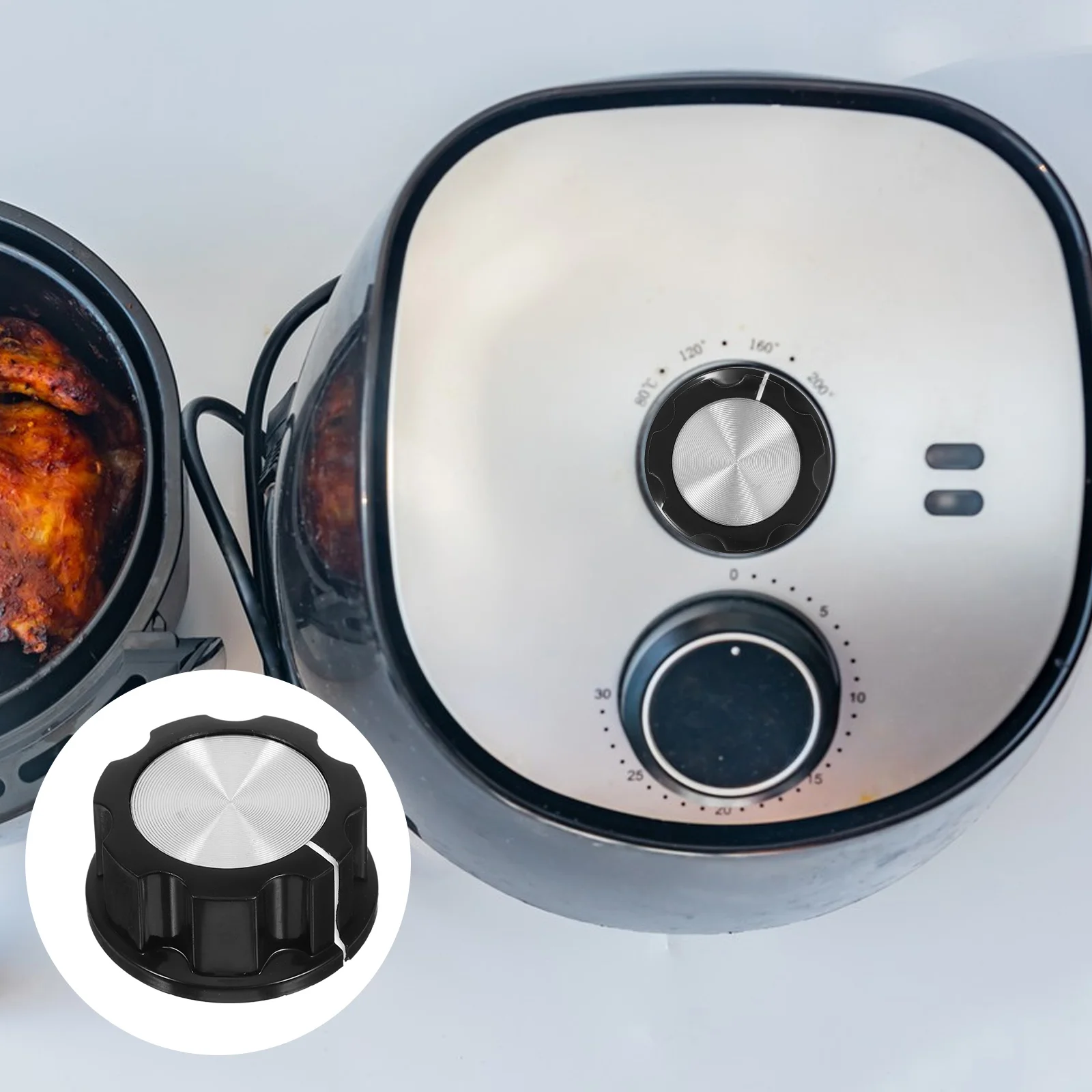 Rotary Switch Knob Air Fryer Button Timer Knob Cooker Accessory Electric Oven Cap Pressure Cooker Replacement Part Kitchen