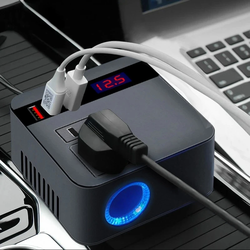 Car Power Inverter 12v/24v 220v 150w Cigarette Lighter Power Supply