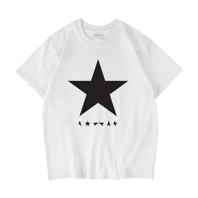 Summer David Bowie Blackstar Jazz Rock Men's and Women's Loose Cotton Short Sleeve High Quality T-shirt