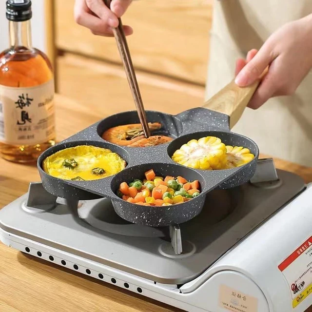 Egg Frying Pan Nonstick Pancake Pans 2/4-Cups Cookware Pancake Pan Egg Pan  Suitable for Gas Stove Induction Cooker Cookware Pan - AliExpress