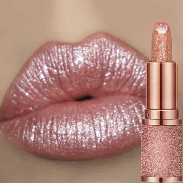 Glitter Lipstick Temperature Color Changing Long Lasting Lip Tint Waterproof Red Pink Sexy Lips Cosmetics Makeup