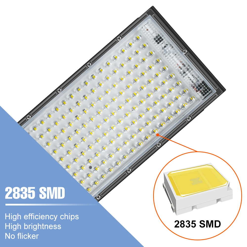 220V LED Street Lamp IP65 Waterproof Spotlights Outdoor Floodlight 200W For Garden Exterior Lighting LED Reflector Wall Light led street lamp