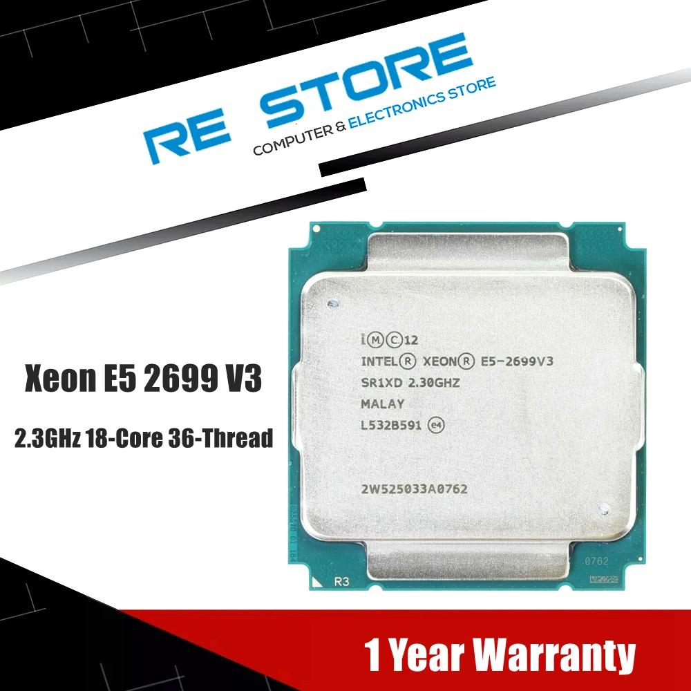 Intel Xeon E5 2699 V3 Processor Sr1xd 2.3ghz 18 Core 145w Socket Lga ...