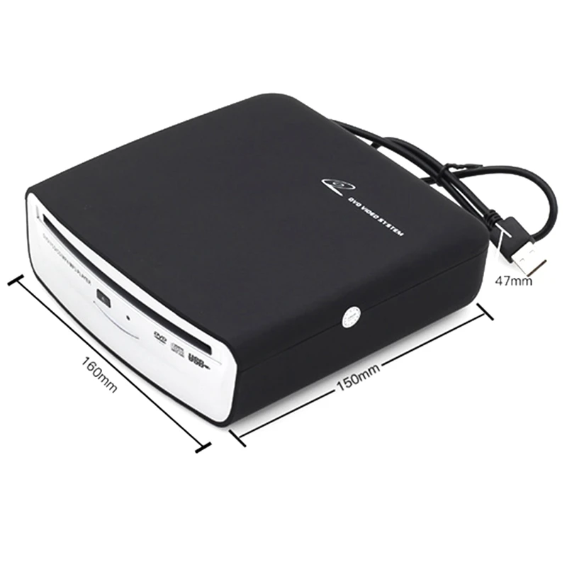 External Car CD MP3 HD Video Player With USB Power Signal Transfer Compatible with PC LEDTV Android Car Multimedia Player