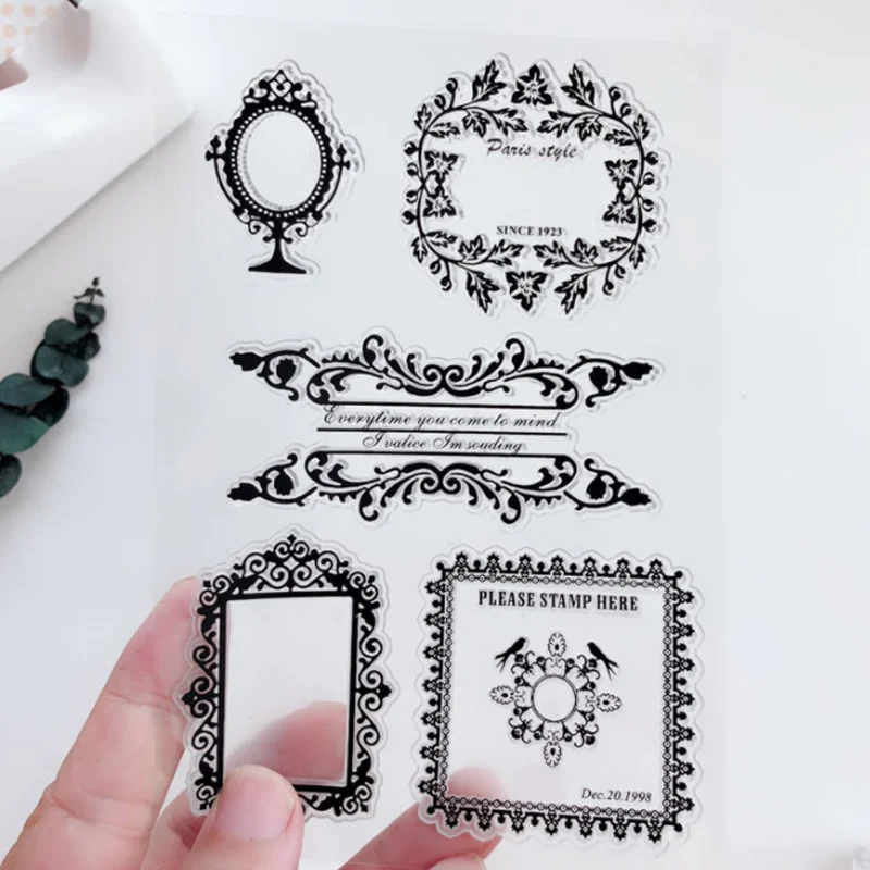 Рисунок 5 - Прозрачный силиконовый штамп с цветочной каймой