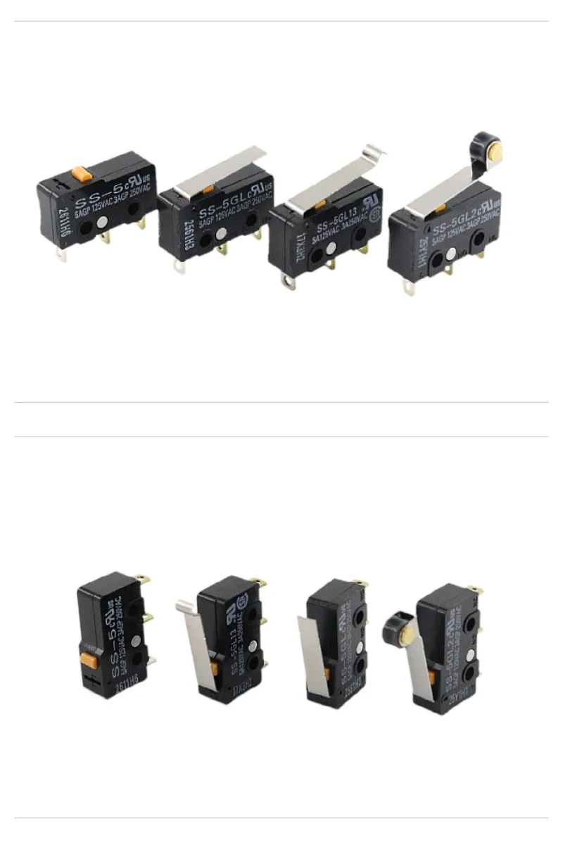 Microinterruttore touch SS-5 SS-5GL SS-5GL2 SS-5GL13 DC5V 160mA microinterruttore da viaggio IP40 originale a 3 pin SS-5