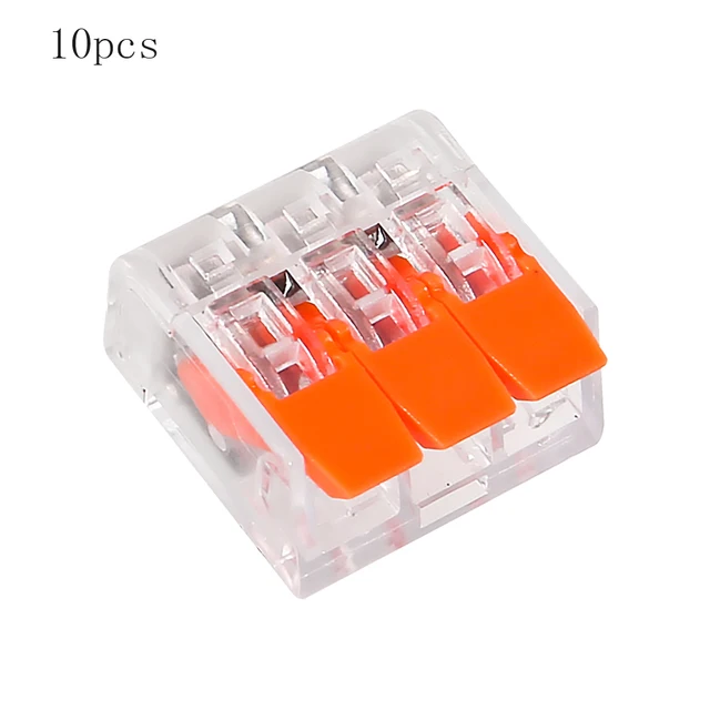 IDEAL In-Sure Lever Wire Connectors (12 AWG, 2-Port) - Box Of 150, Reusable For Solid & Stranded Wires