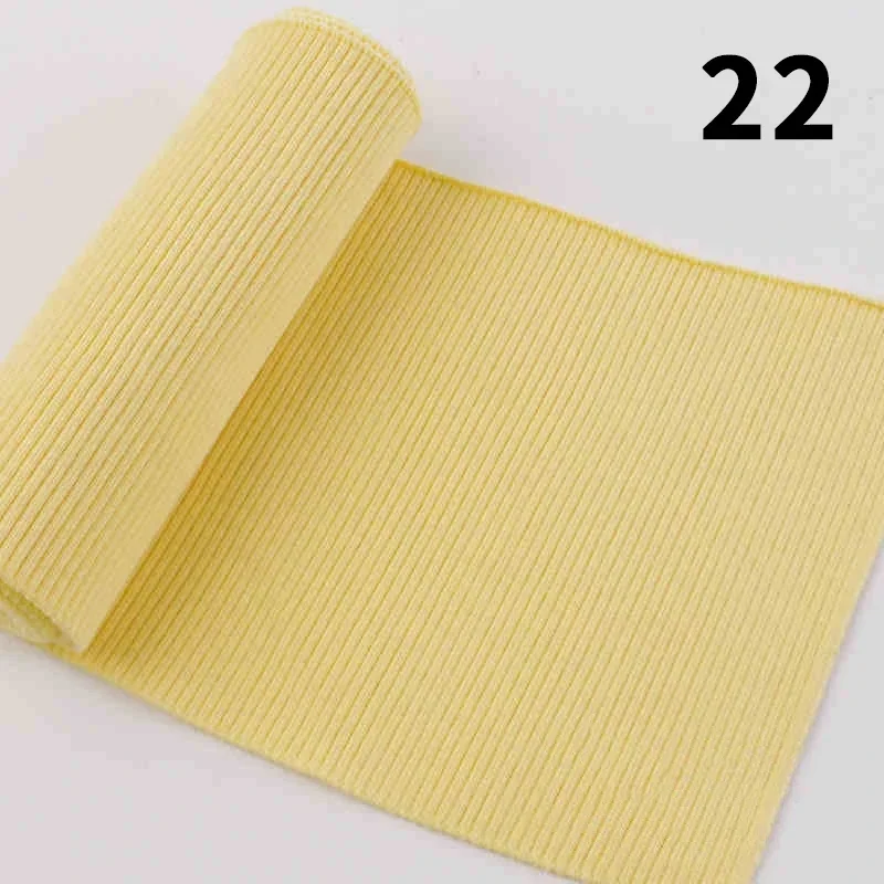 Cotton Stretch Knit Fabric Cuff Waistband Leg Arms Collar Hem Rib Trim Jersey Baseball Coat Accessories DIY Sewing