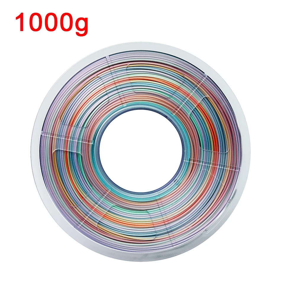 Silk PLA Rainbow 3d Printer Filament 1.75mm  Silky Rich Luster 3D PenPrinting Materials Like Multicolor Ramdon Print Material best plastic for 3d printing 3D Printing Materials