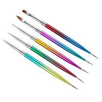 Double Head Nail Art Brushes Dotting Pen Multi-functional Gel Polish Liner Design Tools Carved Brush 7-15mm Line Detail Pen 1