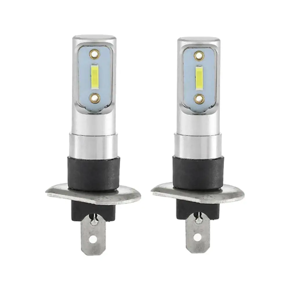 

2Pcs Car LED Fog Light Bulbs H1 1860 2SMD 60W 6000K 1000LM High Power Front Headlight Bulbs Kit Auto Lighting Tools Accessories