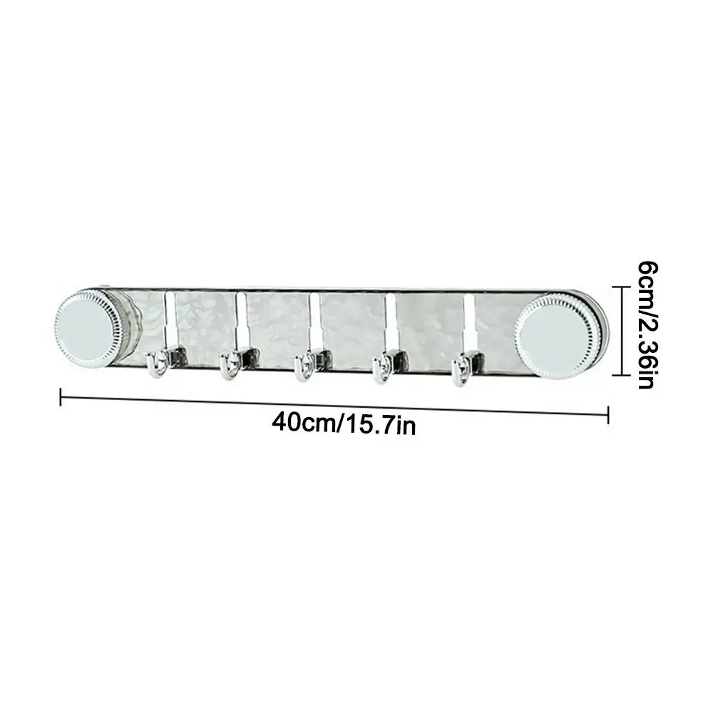 5 Hooks Rotating Suction Cup Hooks Multi-Purpose Traceless Vacuum Cup Hook Corrugated Row Hook Wall Mounted Robe Coat Hangers