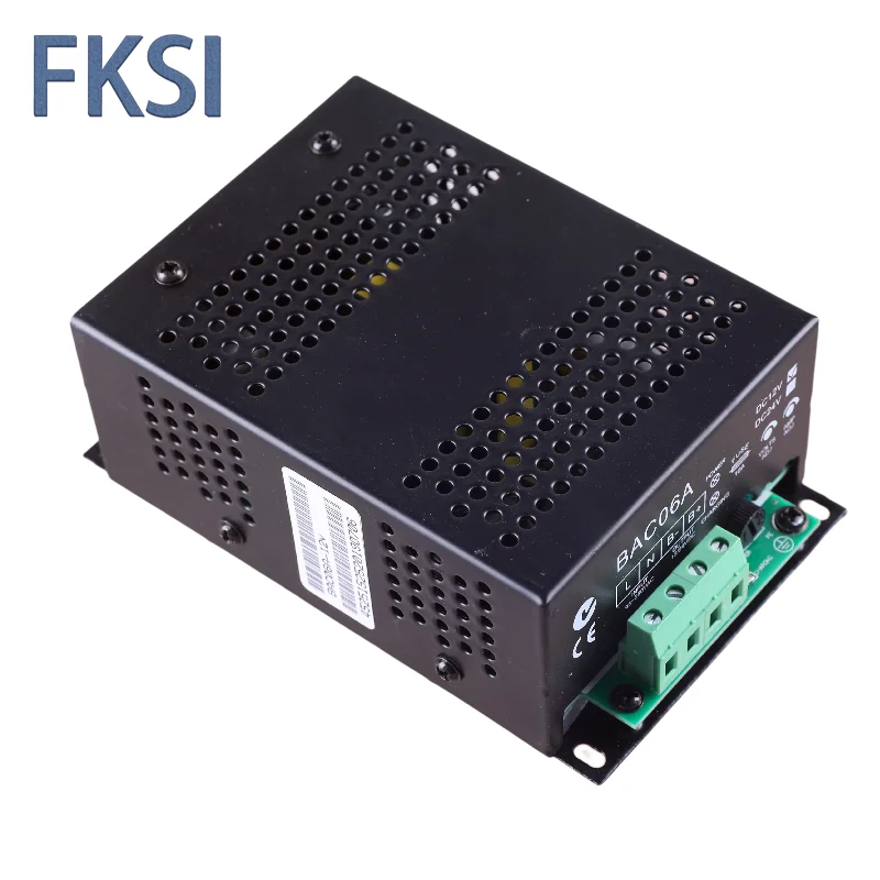 디젤 발전기 자동 지능형 플로트 배터리 충전기, 12V, 24V, 6A, BAC06A
