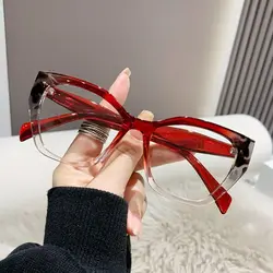 Chic Blue Light Blocking Fashion Eyeglasses (Red)