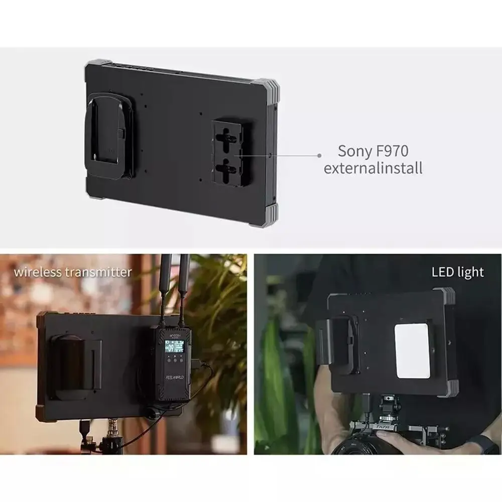 FEELWORLD T10 10" Full HD Field Monitor 1920*1200 500Nit Brightness 1500:1 Contrast DSLR Camera Monitor for Interview Recording