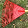 Grass Rake Artificial Plastic Rakes For Lawns Heavy Duty Garden Leaf Plastic Leaves Gardening 4