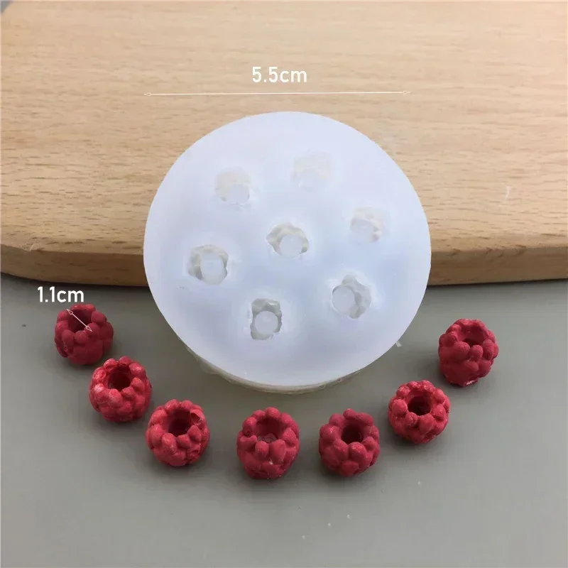 3D Blueberry Raspberry Fruit Silicone Mold for Baking and Cake Decorating