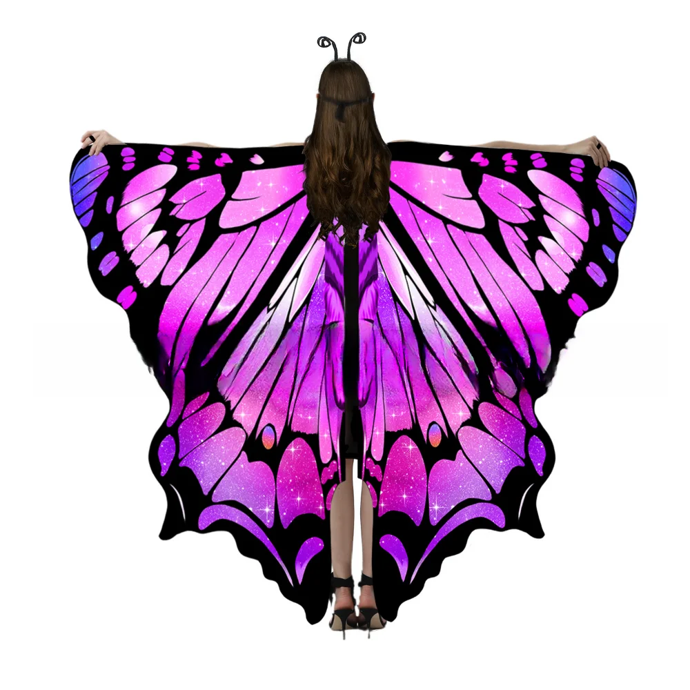 1pc Alas De Mariposa Para Adultos, Disfraz De Mariposa De Poliéster, Capa  De Mariposa Para Adultos,, image size:1000x1000