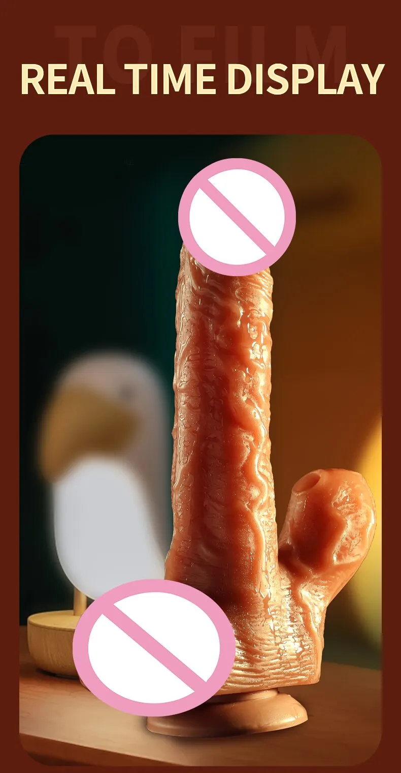 Sucking Dildo for Women Telescopic Clitoral Stimulator with Female Remote Control Realistic Dildo Vibrator Anal Sex Toy Adult