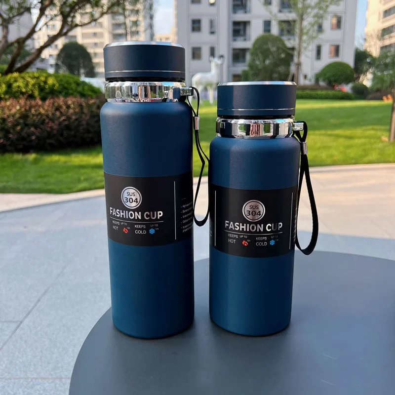 1000ml Big Volume Keeps Cold Double Wall Stainless Steel Insulated Sports Thermos  Water Bottle For Summer Travel Flask - Vacuum Flasks & Thermoses -  AliExpress