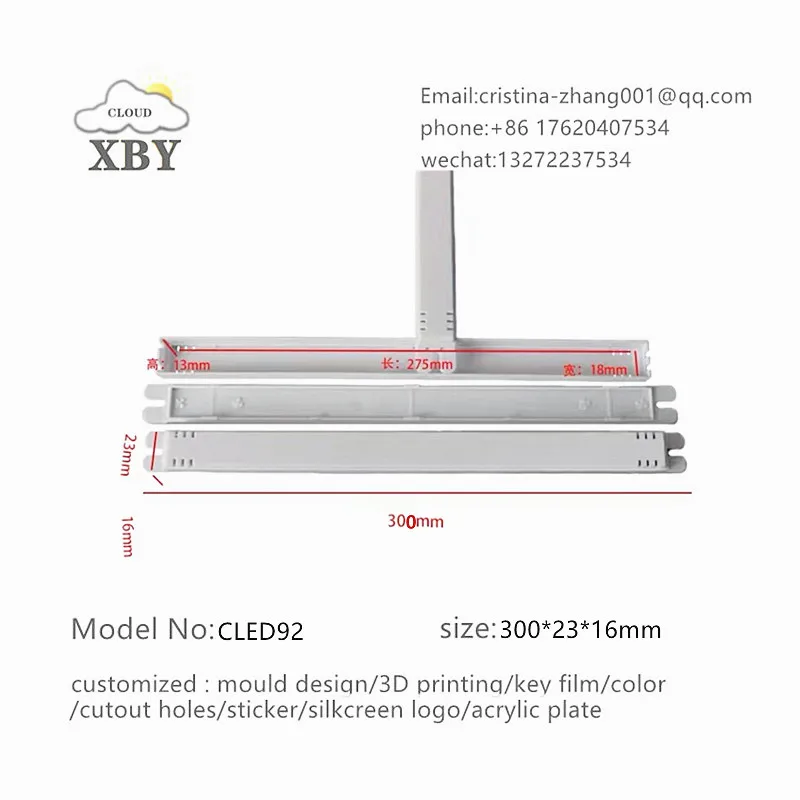 5 개, 플라스틱 안정기 led 드라이버 박스, 255*23*16mm 300*23*16mm 210*23*16mm 180*23*16mm, 128*23*16mm, 정션 박스, LED 드라이버 하우징