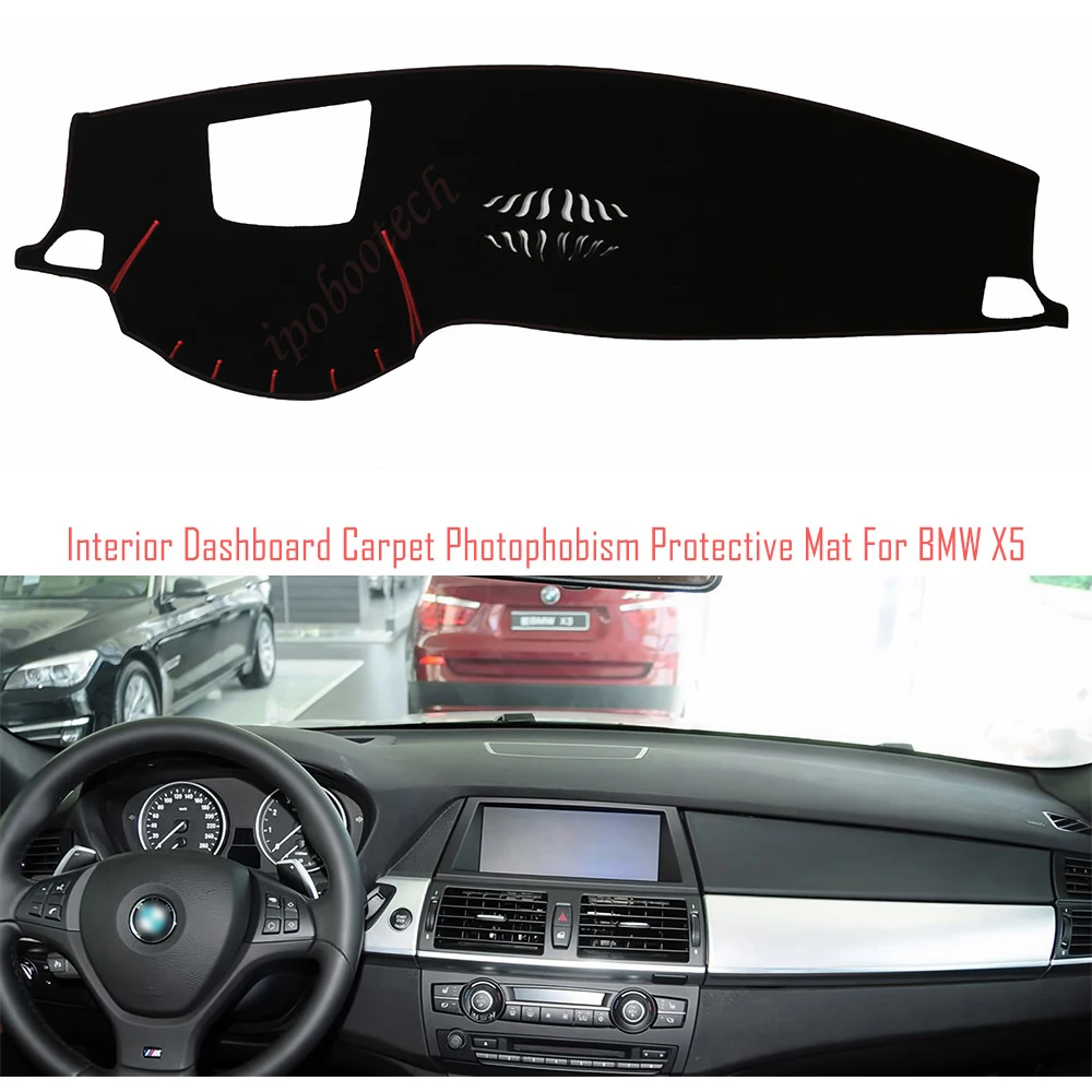

Interior Dashboard Carpet Photophobism Protective Pad Mat For BMW X5 A Style