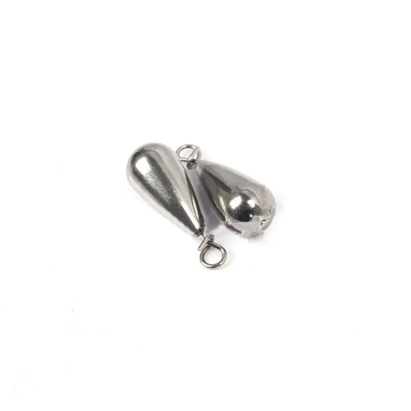 5/10pcs Tungsten Fishing Weights Sinkers 1.3g-21g Drop Shot Clip Tear Drop  Carolina Rig Fishing Hook Lure Connector Bass Trout