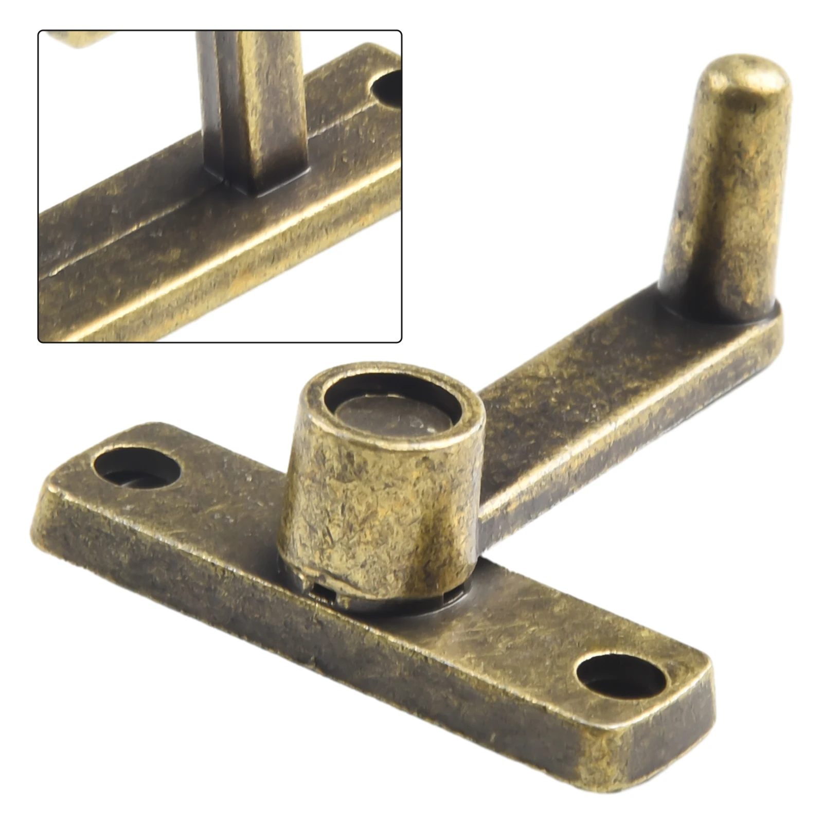 

Door Latch Latch Bolt Sliding Door With Screws 56*49mm Bathrooms Bronze Cabinets Gardens Hotels Kitchens Metal