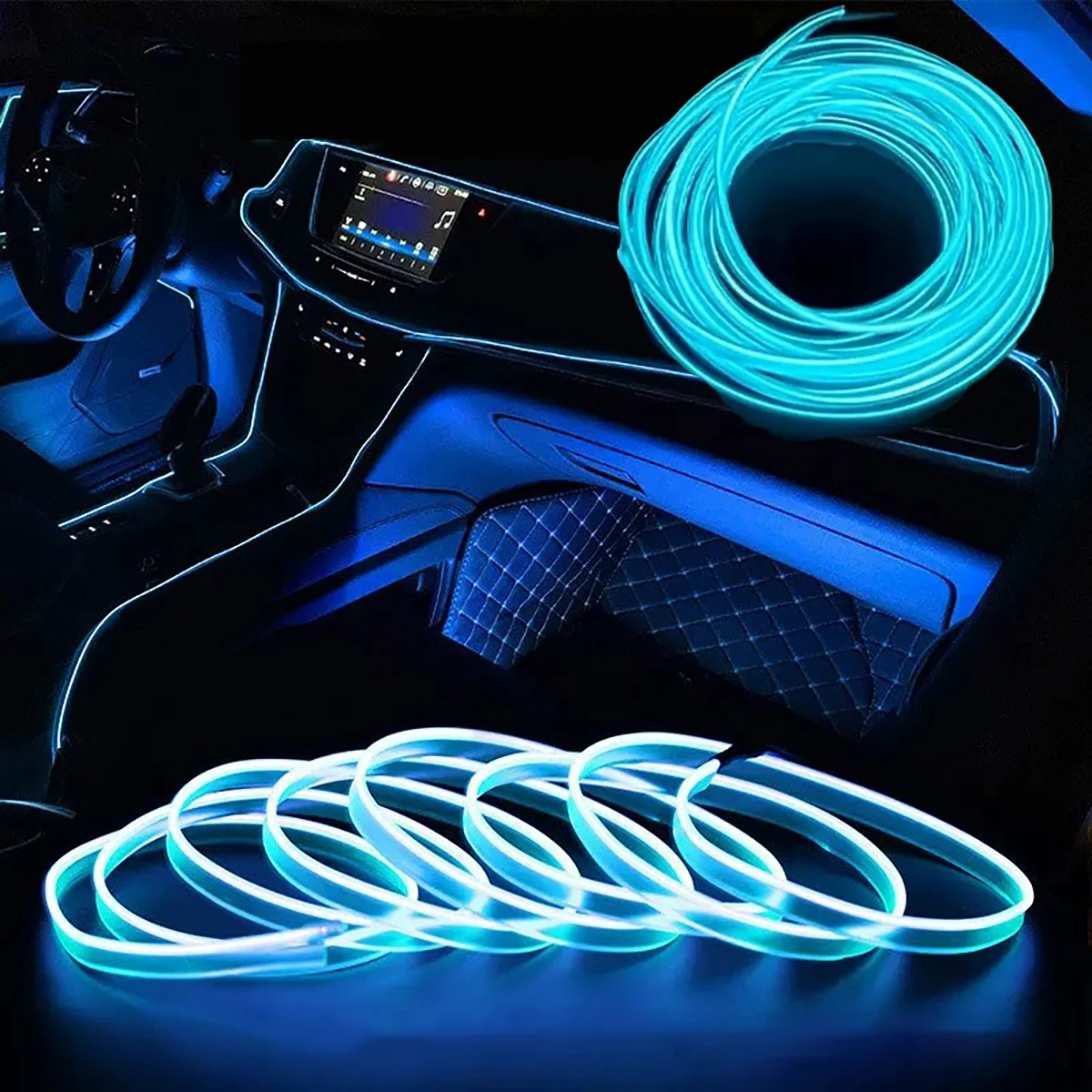 Car LED Ambient Lights Decorative Dashboard Auto Interior Lamp