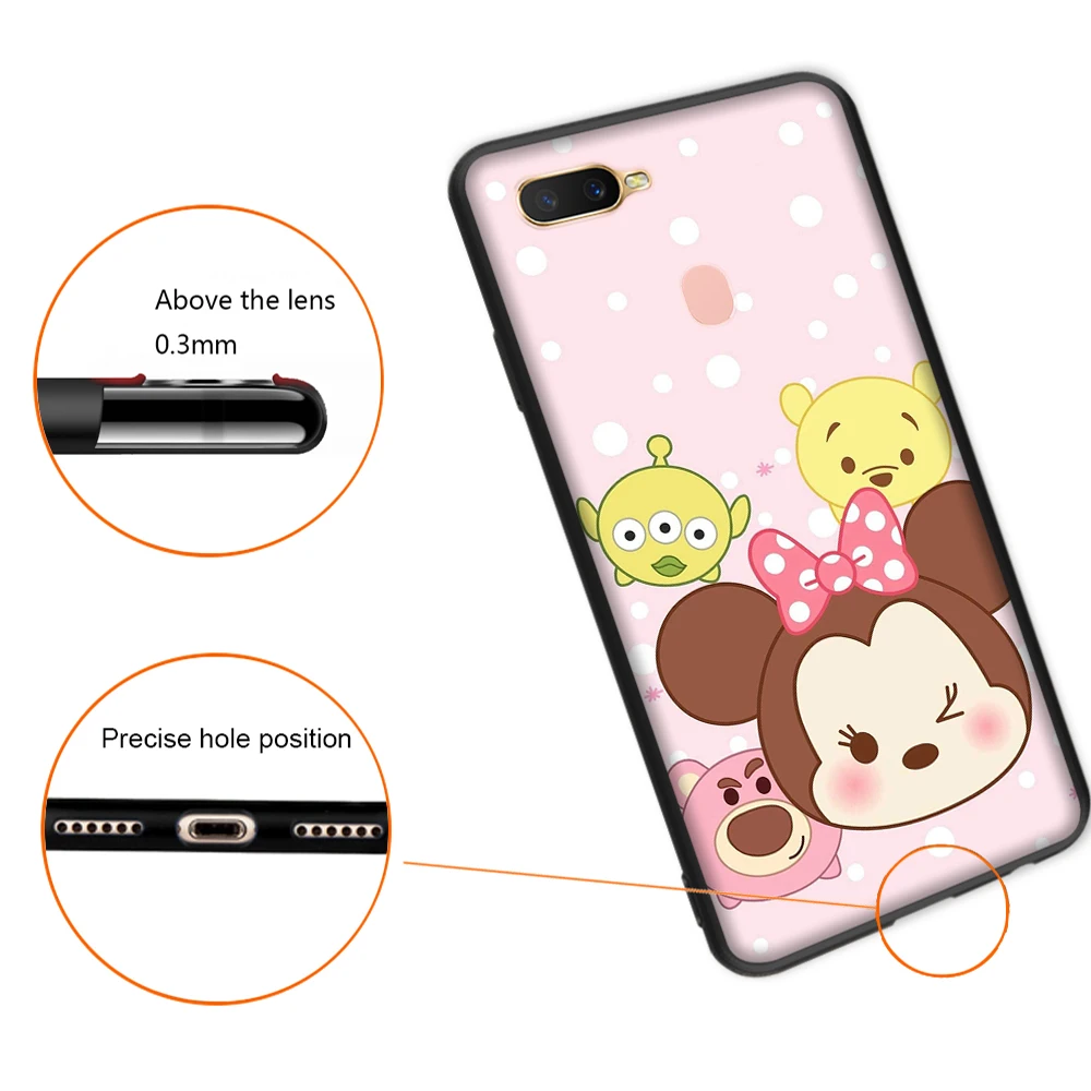 Tsum, черный цвет, для OPPO Reno 6 6Z 7 7Z 8 A55 A56 A35 A32 A33 A73 A31 A8 Pro Plus (art.: 3920c33ff98be) - 3920c33ff98be