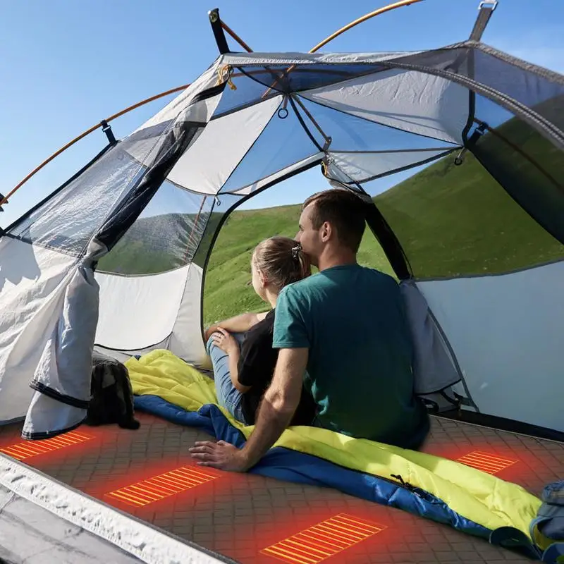 Camping Sleeping Bag Electric Heating Blanket 5V USB Heated Pad 6 Heating  Zones 3 Gear Temperature Adjustable Heating Mat - AliExpress