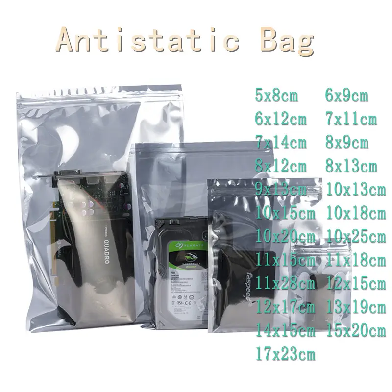Transparent Anti Static Shielding Package ESD Self Sealing Bags for Storage Electronic Accessories image 1